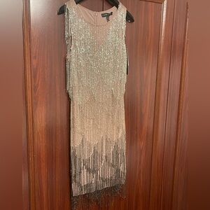 1. Beaded dress mini cocktail weeding size 8 new with tags